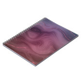 サングリア層 | Moody Pink and Purple Luxe Agate ノートブック (左側)