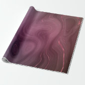 サングリア層 | Moody Pink and Purple Luxe Agate ラッピングペーパー (アンロールド)