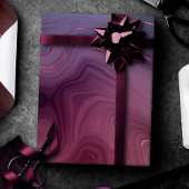 サングリア層 | Moody Pink and Purple Luxe Agate ラッピングペーパー