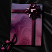 サングリア層 | Moody Pink and Purple Luxe Agate ラッピングペーパー