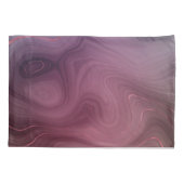 サングリア層 | Moody Pink and Purple Luxe Agate 枕カバー (裏面)