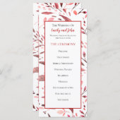 サングリア赤い水離れ色結婚の色 プログラム (正面/裏面)