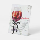 サングリア&サス「リングや輪狩りゲーム 台座サイン (正面)