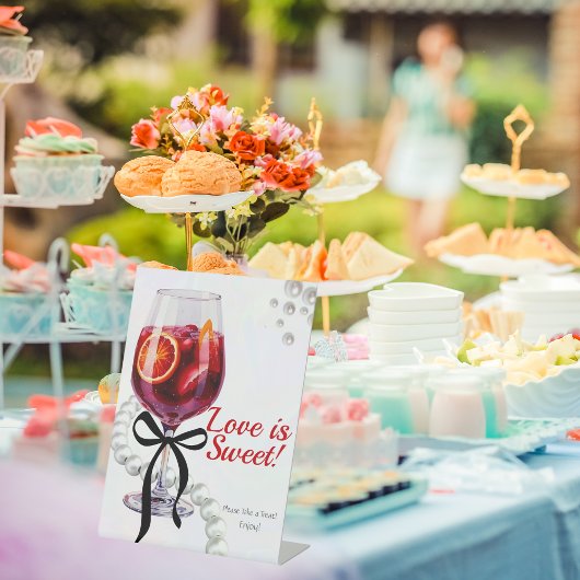 サングリア&サス「愛は甘い」ペデスタルサイン 台座サイン