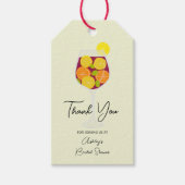 サングリア&タパスカクテルスペインのブライダルシャワー ギフトタグ (正面)