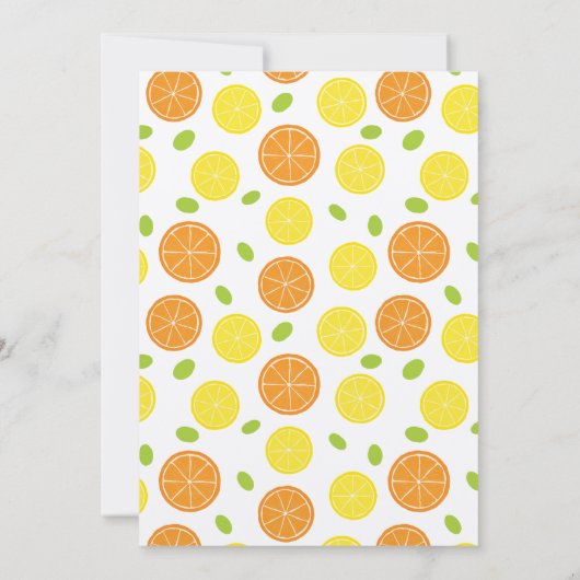 サングリア&タパスカクテルスペインのブライダルシャワー 招待状 (裏面)