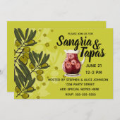 サングリア&タパスパーティー 招待状 (正面/裏面)