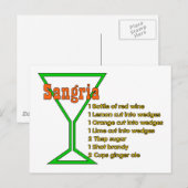 サングリア ポストカード (正面/裏面)