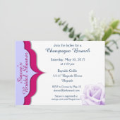 サングリア&ラベンダーブライダルシャワー招待状 招待状 (スタンド正面)
