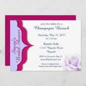 サングリア&ラベンダーブライダルシャワー招待状 招待状 (正面/裏面)