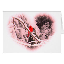 サングリエの雪の（鳥）ショウジョウコウカンチョウのハート