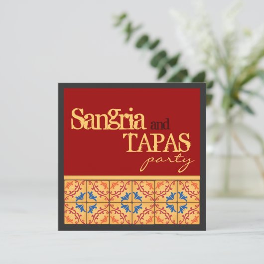 サングリエ及び樹皮布のパーティー! 幸せなフェスタの招待状 招待状 (スタンド正面)