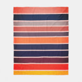 サングリストライプのア フリースブランケット (正面)