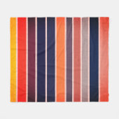 サングリストライプのア フリースブランケット (正面(横))