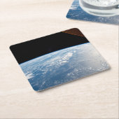 サングリントが太平洋の水を海する スクエアペーパーコースター (アングル)