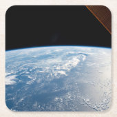 サングリントが太平洋の水を海する スクエアペーパーコースター (正面)