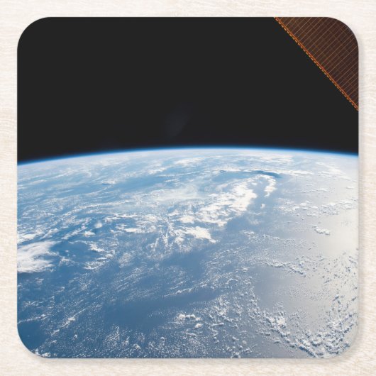 サングリントが太平洋の水を海する スクエアペーパーコースター (正面)