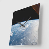 サングリントが太平洋の水を海する スクエア壁時計 (傾斜)