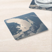 サングリントビームスオフミシガン湖 スクエアペーパーコースター (アングル)