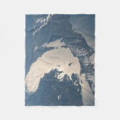 サングリントビームスオフミシガン湖 フリースブランケット (正面)