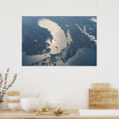 サングリントビームスオフミシガン湖 ポスター (キッチン)