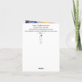 サングリーティングカードに登場する美しい猫 カード (裏面)