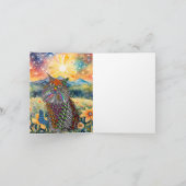 サングリーティングカードに登場する美しい猫 カード (内部)