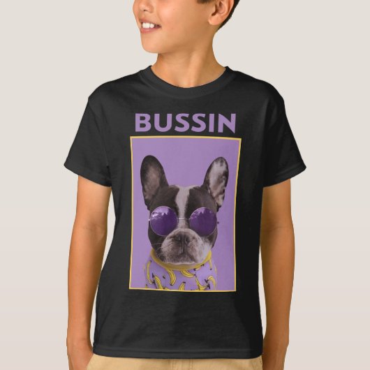 サングルブルドッグブッシン犬 Tシャツ (正面)