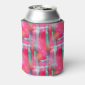 サングレア絵を描抽象芸術水色 缶クーラー (缶裏面)