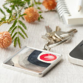 サングレーとブラックの抽象芸術アモダンート キーホルダー (側面)