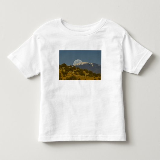 サングレ・デ・クリスト山脈の月明かり トドラーTシャツ (正面)