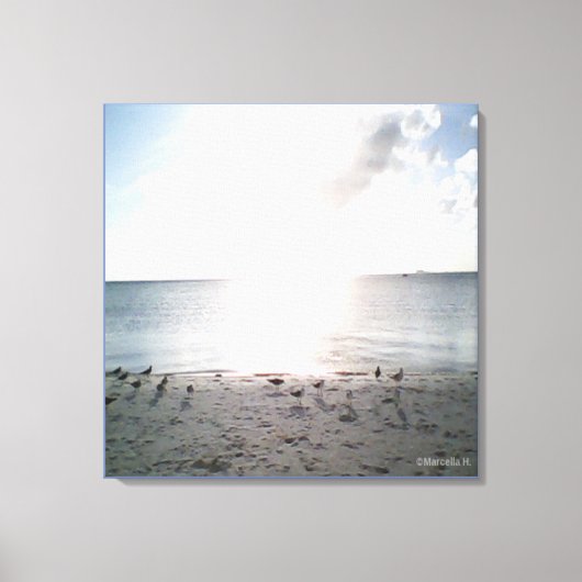 サングローリーアットザビーチ キャンバスプリント (正面)