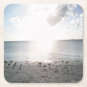 サングローリーアットザビーチ スクエアペーパーコースター (正面)