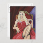 『サンケン市の女性はがき』 ポストカード (正面/裏面)