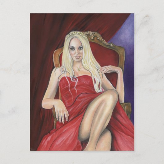 『サンケン市の女性はがき』 ポストカード (正面)