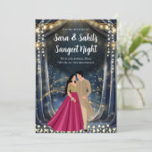 サンゲットカードデジタルインディアン結婚式の招待 招待状 (スタンド正面)