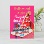 サンゲットメンディヘナブライダルシャワーボリウッド 招待状 (スタンド正面)