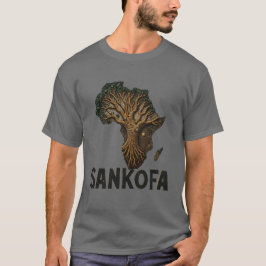 「サンコファの霊」ブラック祝伝統、歴史 Tシャツ