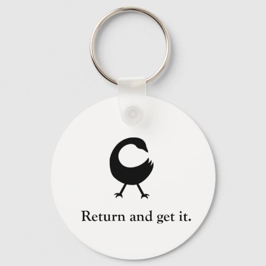 サンコファ戻ってそれを得る。 キーホルダー (正面)