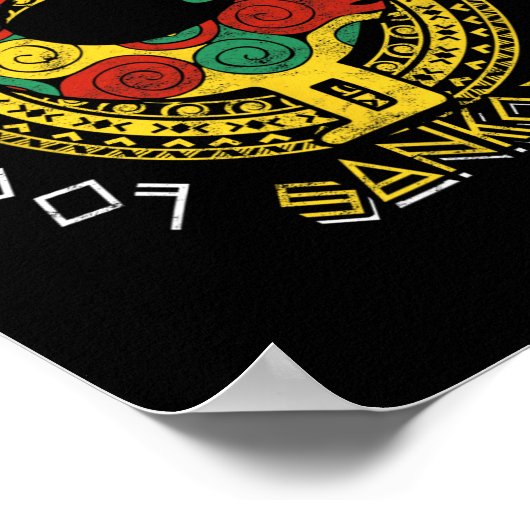 サンコファ黒人歴史月間アドニングラガーナ ポスター (角)