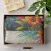 サンコンキュアオウムカラフル花の切り離 薄葉紙 (ギフト)