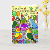 サンコンキュアgcc quaker caque senegal parrot happy カード (黄色い花)