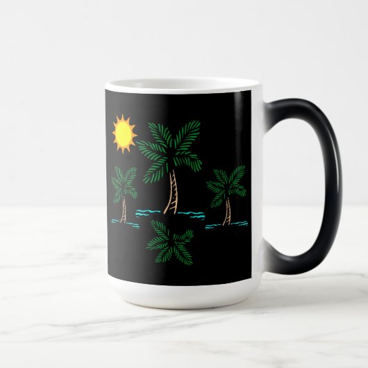 サンコーヒーマグのヤシの木 モーフィングマグカップ (右)