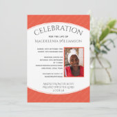 サンゴお祝い・オブ・ライフ写真追悼式 招待状 (スタンド正面)