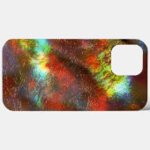 サンゴから着色された染色されたテクスチャを生ガラスの下で Case-Mate iPhoneケース (裏面 (横))