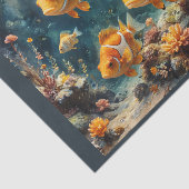 サンゴが水中に潜ってサンゴ礁に浮かぶピエロ 薄葉紙 (詳細)