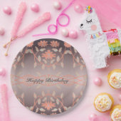 サンゴすごいかわいらし花 ペーパープレート (パーティー)