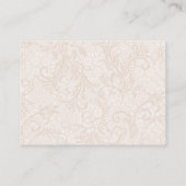 サンゴとアイボリー結婚フローラ エンクロージャーカード (裏面)