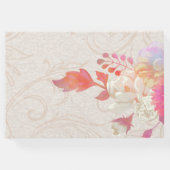 サンゴとアイボリー結婚フローラ ゲストブック (裏面)