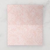 サンゴとアイボリー結婚フローラ プレイスカード (内部開封)